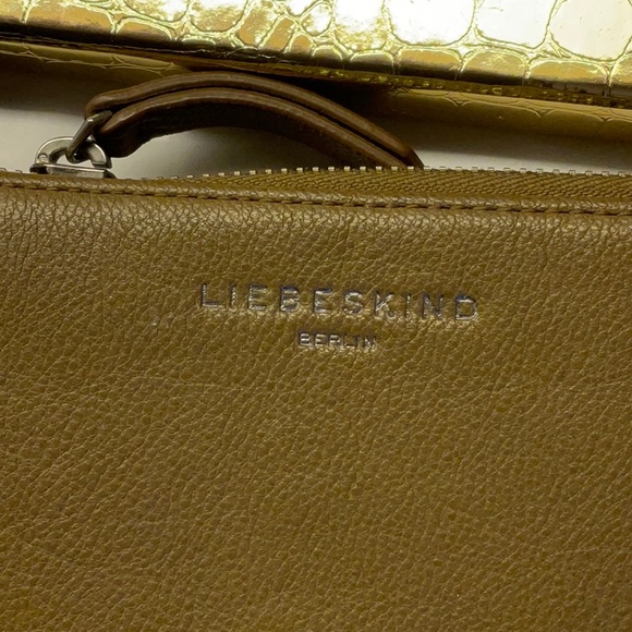 Liebeskind Zip Wallet Clutch Leather Brown - Picture 6 of 7